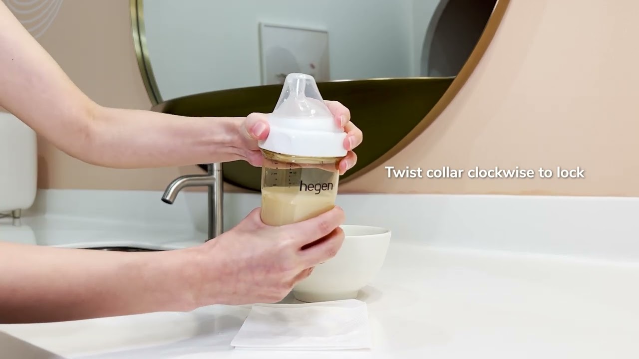 How to release air pressure in Hegen Feeding Bottle?