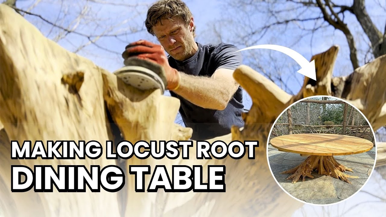 How I Made A Custom Black Locust Root Dining Table – Handmade Outdoor Furniture