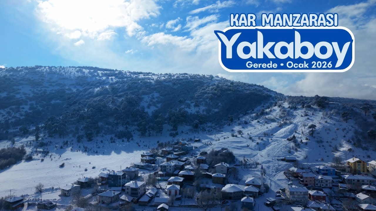 Yakaboy & Yenecik’te Kar Manzarası ❄️ | Gerede (Drone) – Ocak 2026