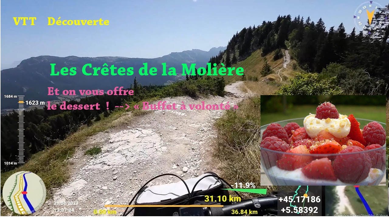 Boucle VTT - Autrans, Les Crêtes panoramiques de la molière , et Retour au Col de la Croix Perrin.