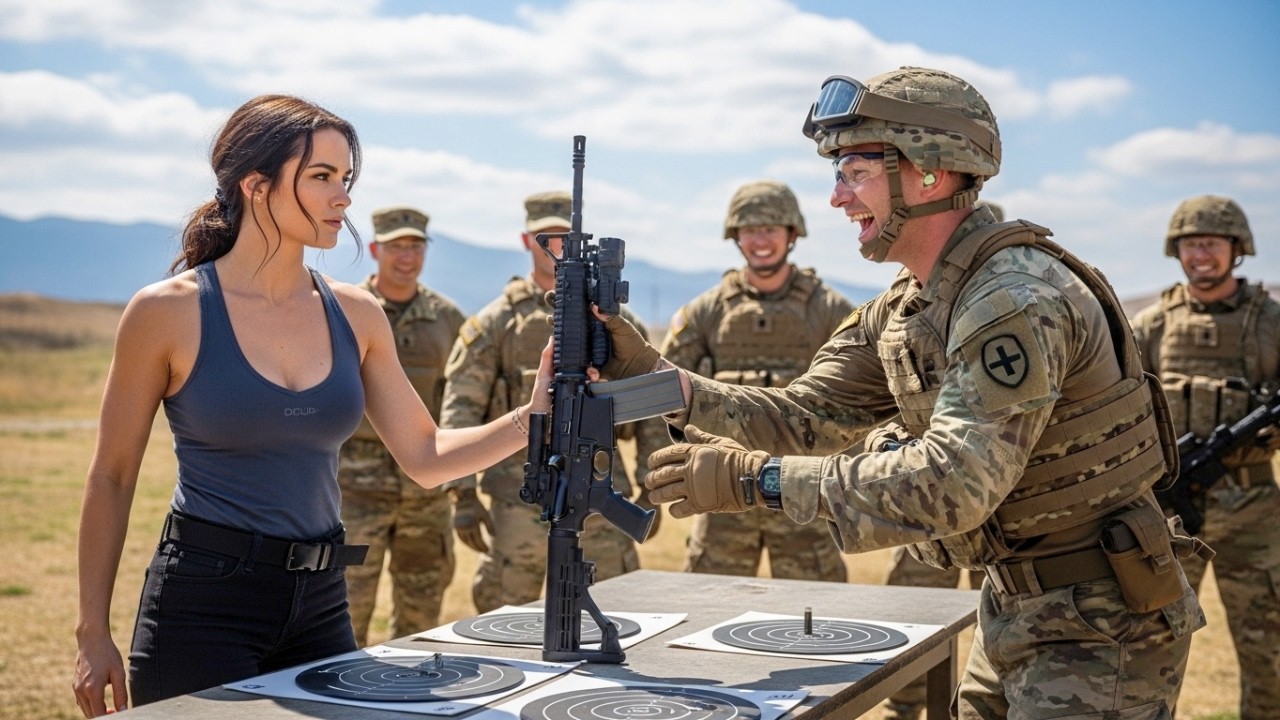 “Try Mine!” A SEAL Mocked Her Shooting—Then Stepped Back Shaken By Her 2-Mile Kill Shot.