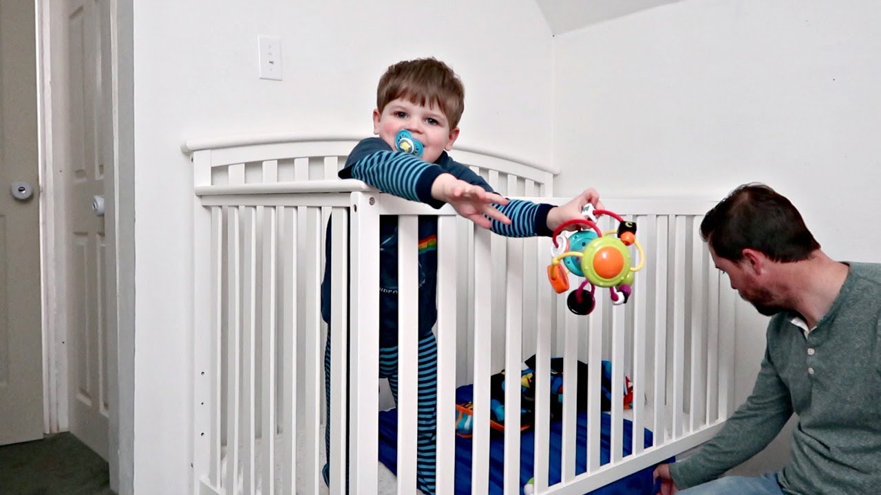 SPECIAL NEEDS TODDLER CLIMBS OUT OF HIS CRIB Angelman syndrome