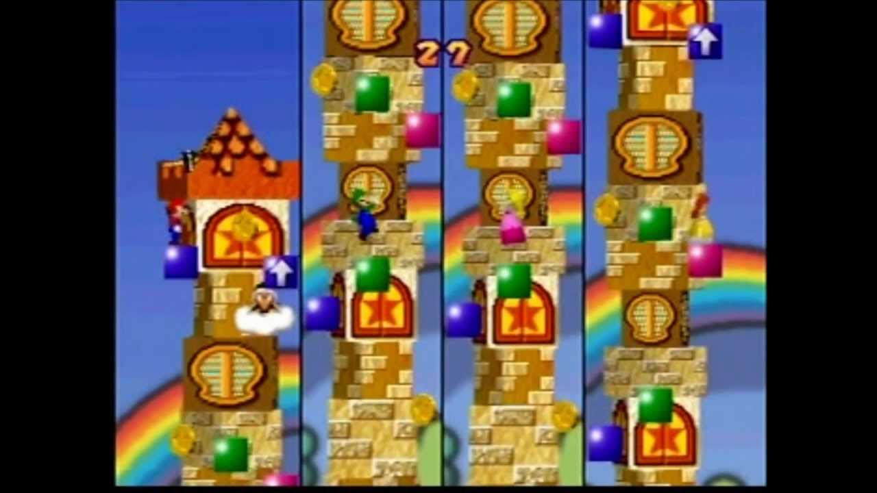Mario Party 3: 4 Player Minigame - Awful Tower
