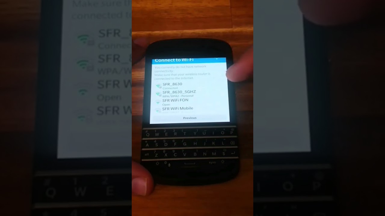 Blackberry Wi-Fi подключен, но не работает