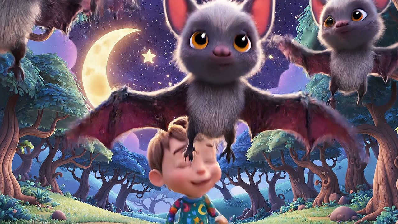 Cinco Morceguinhos, Voeem, Voeem, Voeem! 🦇 | Canções Infantis e Rimas para Crianças