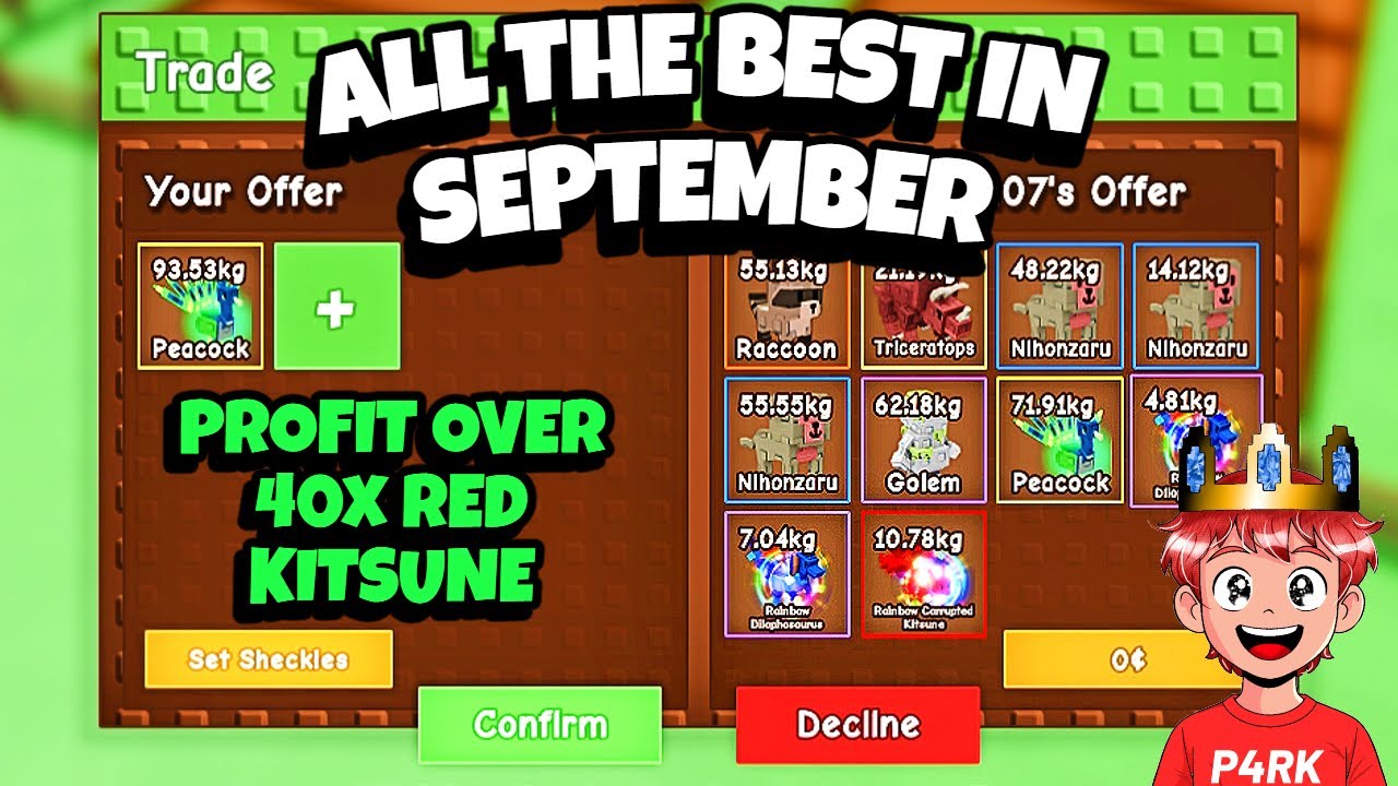 ALL MY BEST TRADES IN SEPTEMBER IN GROW A GARDEN ROBLOX