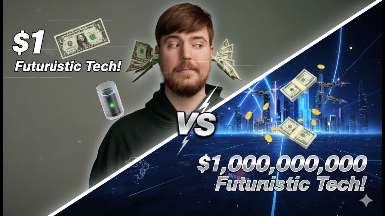 $1 vs $1,000,000,000 Futuristic Tech!
