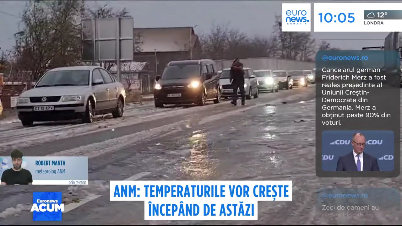 Vremea se încălzește după episodul de viscol. Temperaturi în creștere în toată țara