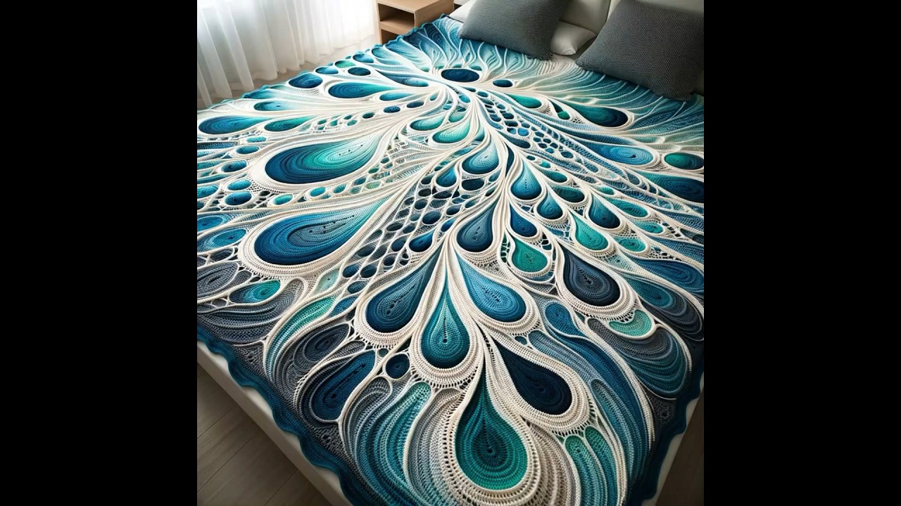 Knitted wool sheets #crochet #knitted #design #sheet