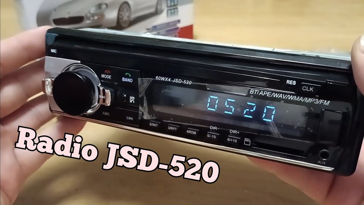 Radio JSD-520 MP3 Player AUX USB FM - Unboxing