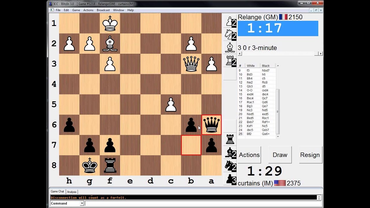 3 minute chess #166: GM Eloi Relange vs IM Greg Shahade - Nimzo Indian