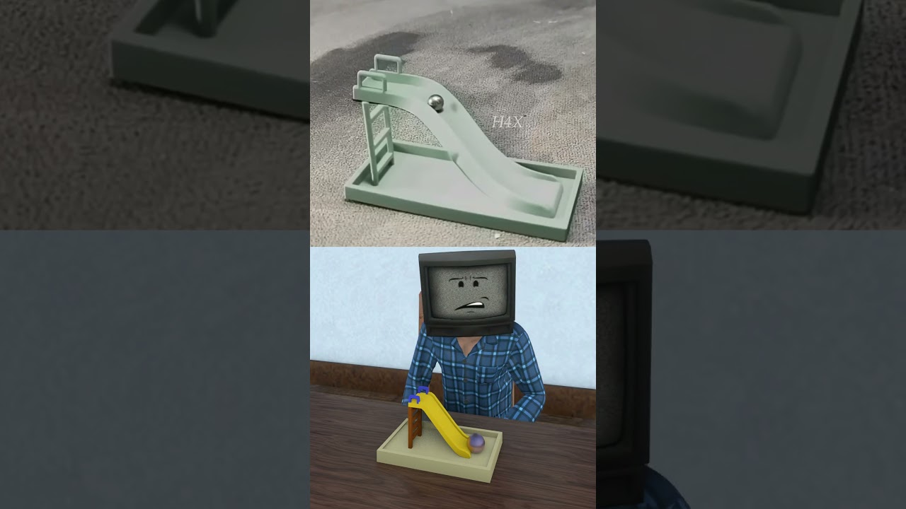 Hombre de la televisi&oacute;n vs ilusi&oacute;n &oacute;ptica #shots