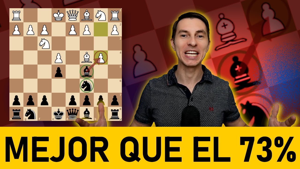 ¡Mejor que el 73% de jugadores! 👌 [Refutando el mejor gambito blanco]