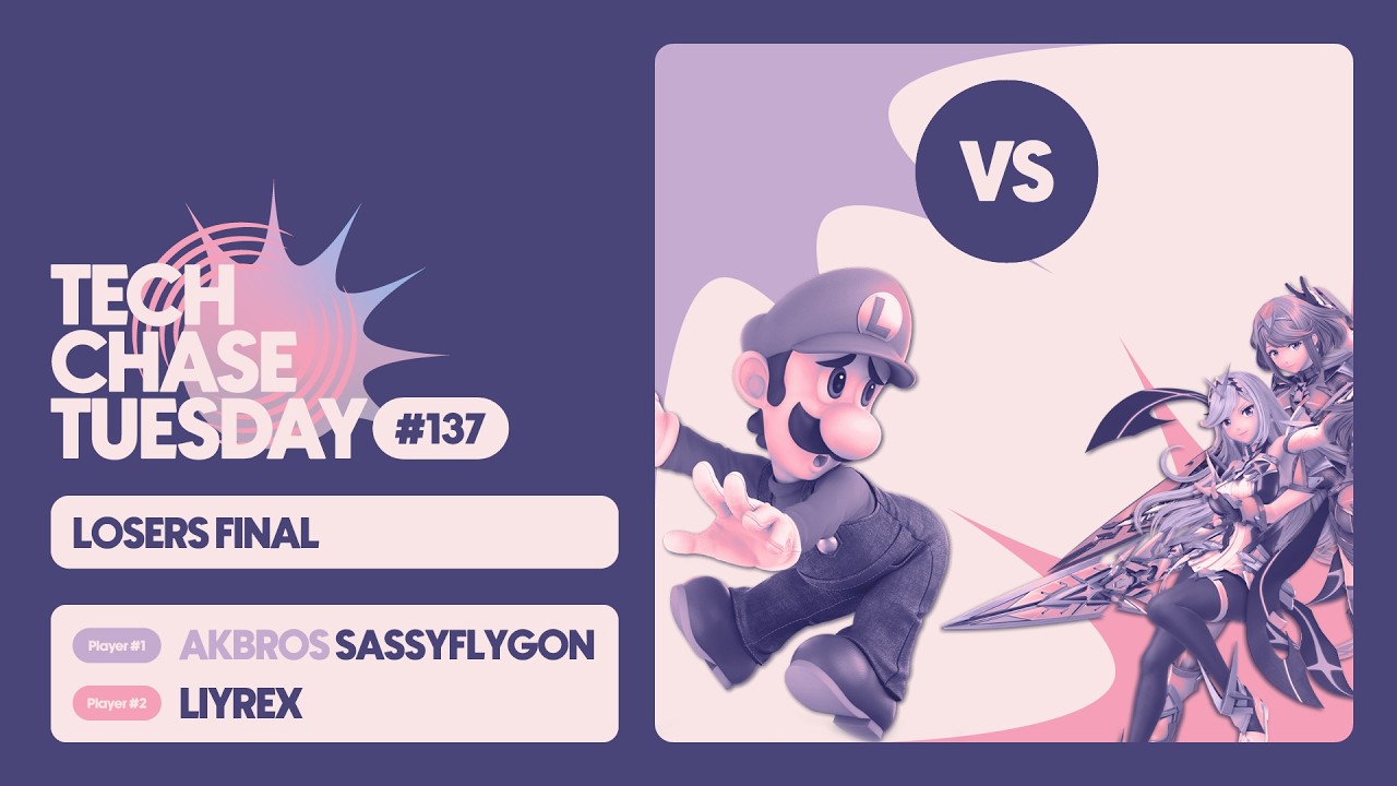 Akbros | SassyFlygon (Luigi) vs Liyrex (Aegis) | Losers Finals | Tech Chase Tuesday 137