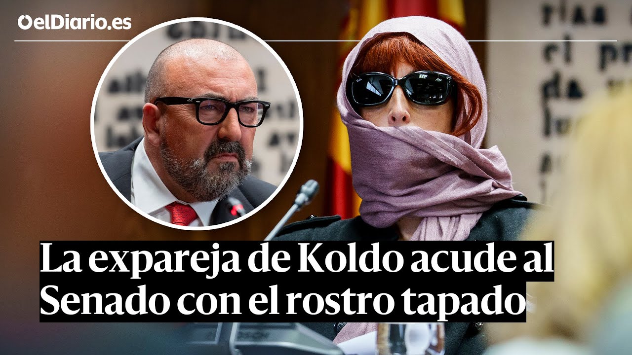 La expareja de KOLDO GARCÍA acude al SENADO con la CARA TAPADA