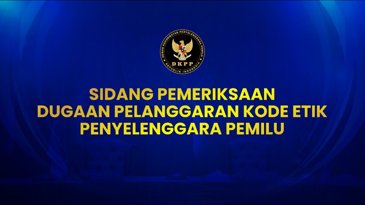 Sidang pemeriksaan dugaan KEPP untuk Teradu Ketua dan Anggota Bawaslu Provinsi Kalimantan Selatan