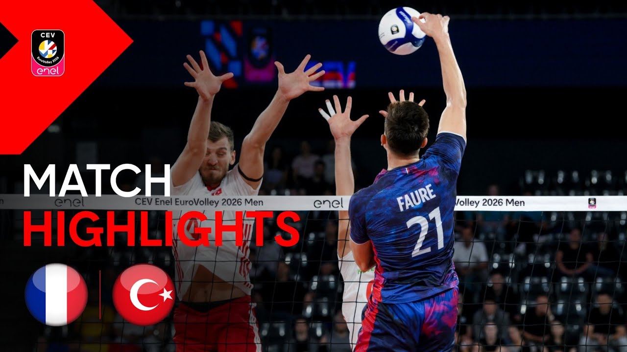 Highlights | France vs. T&uuml;rkiye | CEV Enel EuroVolley 2026 | Men