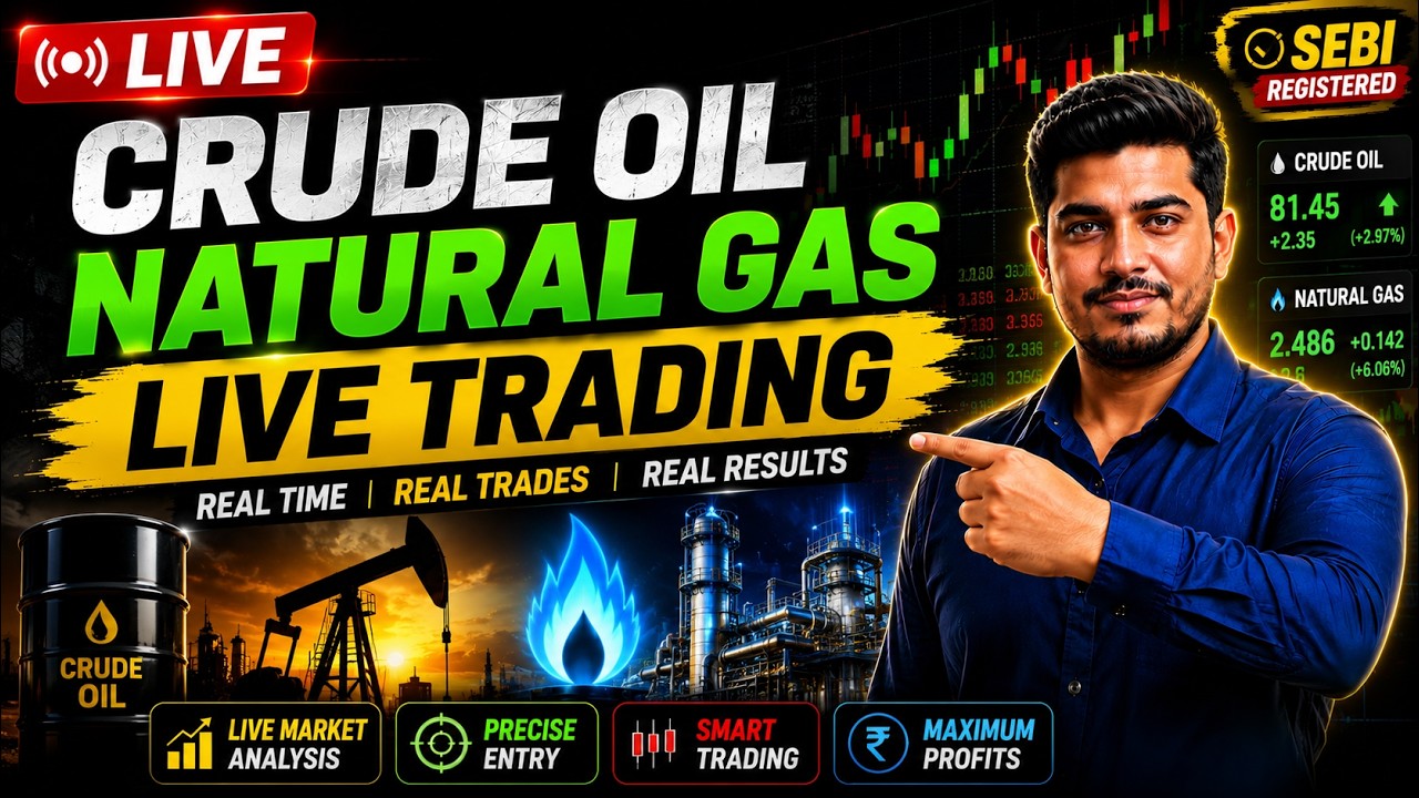 🔥 Crude Oil & Natural Gas Live Trading | Crude Oil Live | Natural Gas Live MCX 08 July Live Trading