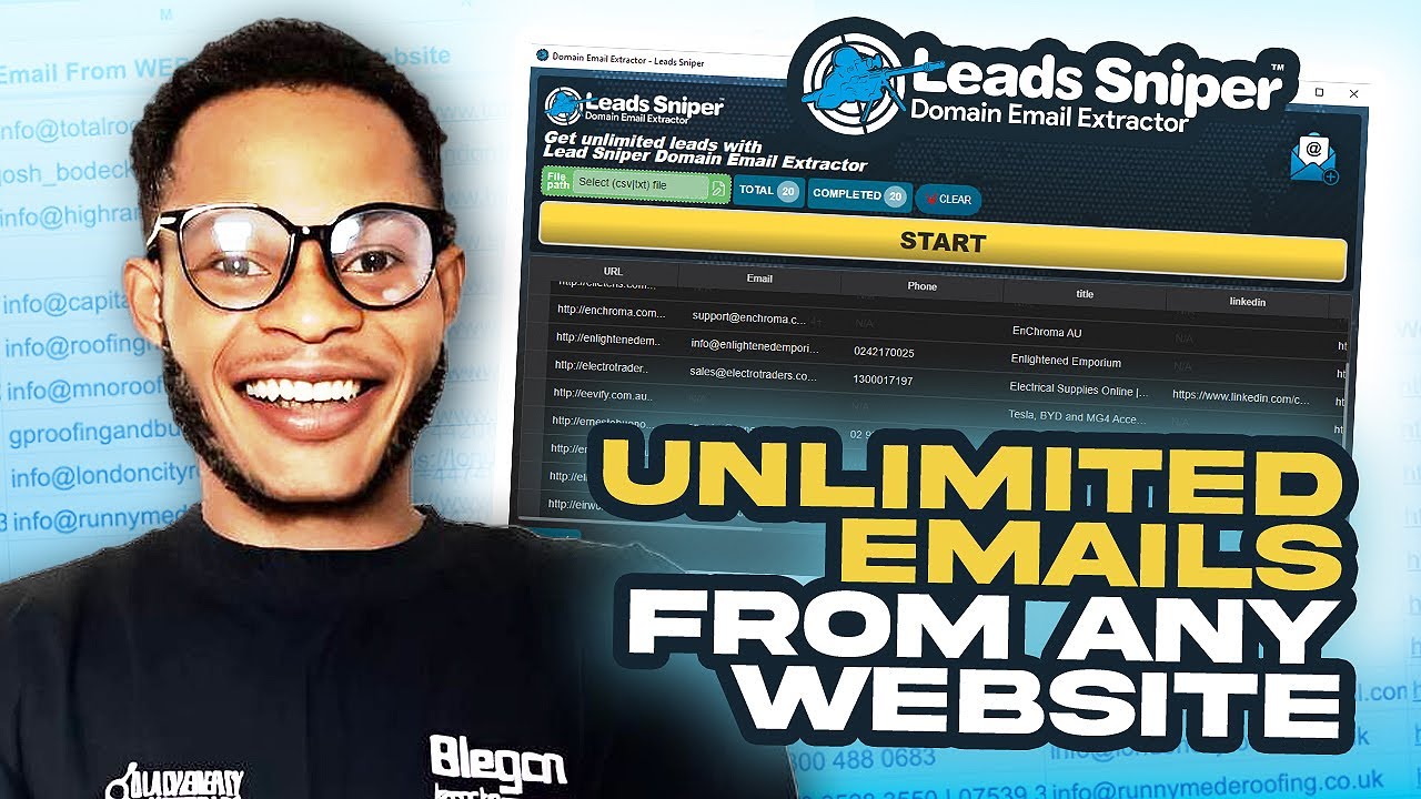 This Email Extractor Gets Unlimited Emails Straight From The Website 📩