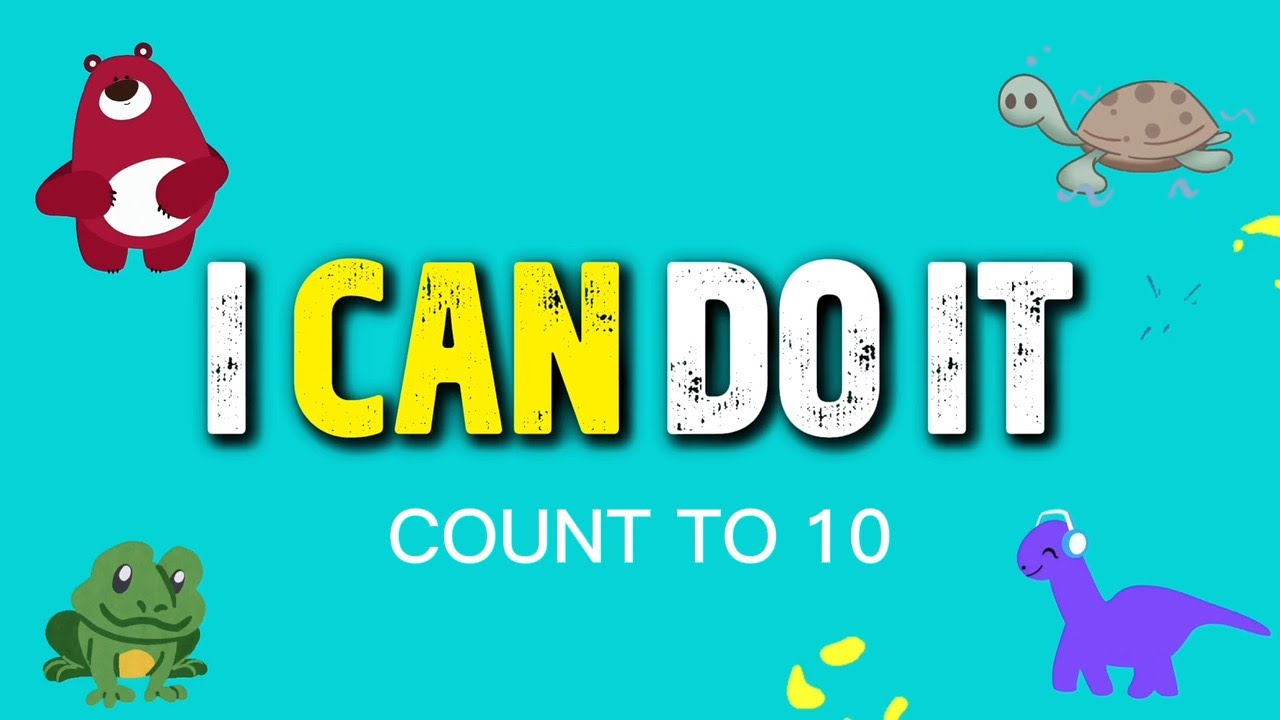 I Can Do It! 🚀 | Count to 10 | DFG KIDS TV | POSITIVE AFFIRMATIONS FOR KIDS 