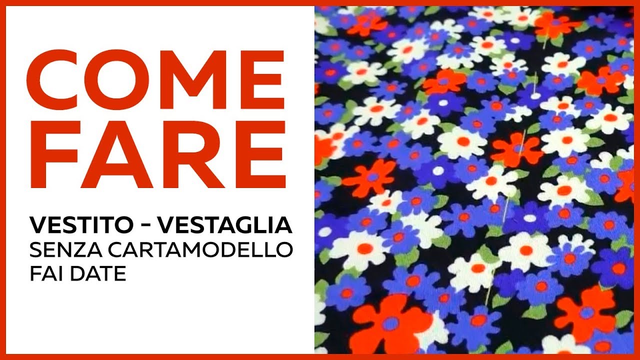 Vestito-vestaglia a portafoglio, senza cartamodello. Come cucire vestito-vestaglia fai da te