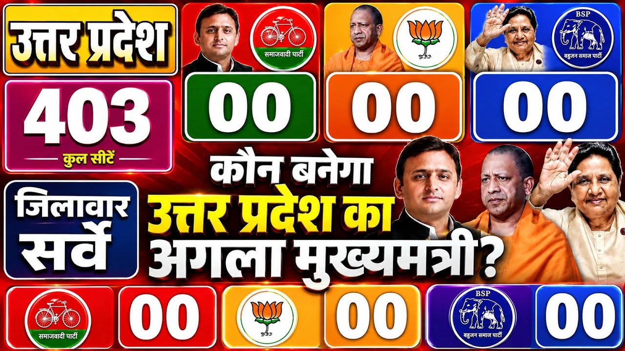 Up assembly election 2027 taaja opinion Poll sarve BJP vs Samajwadi party