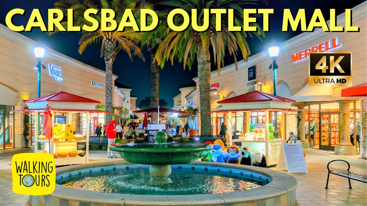 Carlsbad Premium Outlet Mall | San Diego Travel  | 4K Walking Tour