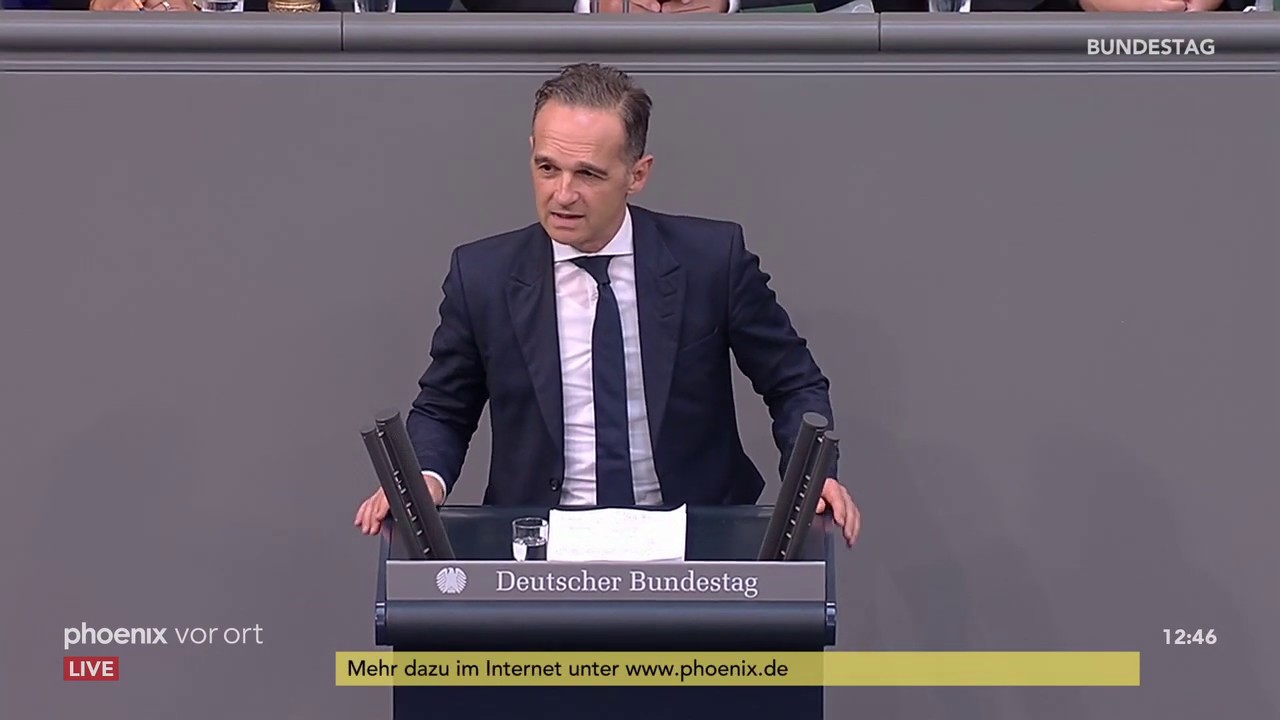Haushalt 2020: Heiko Maas (SPD) zum Etat Ausw&auml;rtiges Amt am 11.09.19