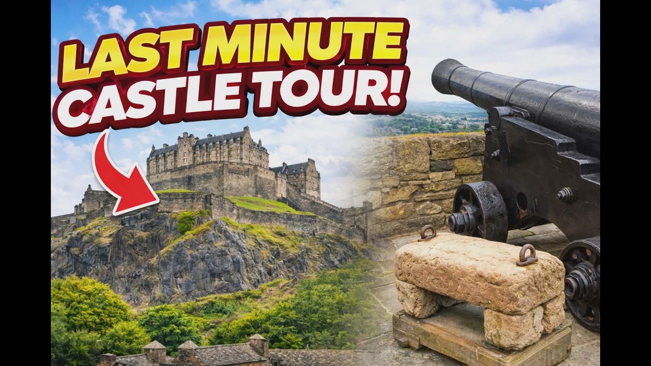We almost missed Edinburgh Castle! From sick day to Epic day | papaKenYT