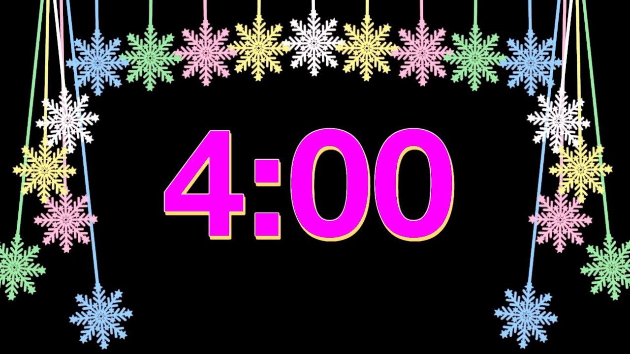 4 Minute Snowflake Timer