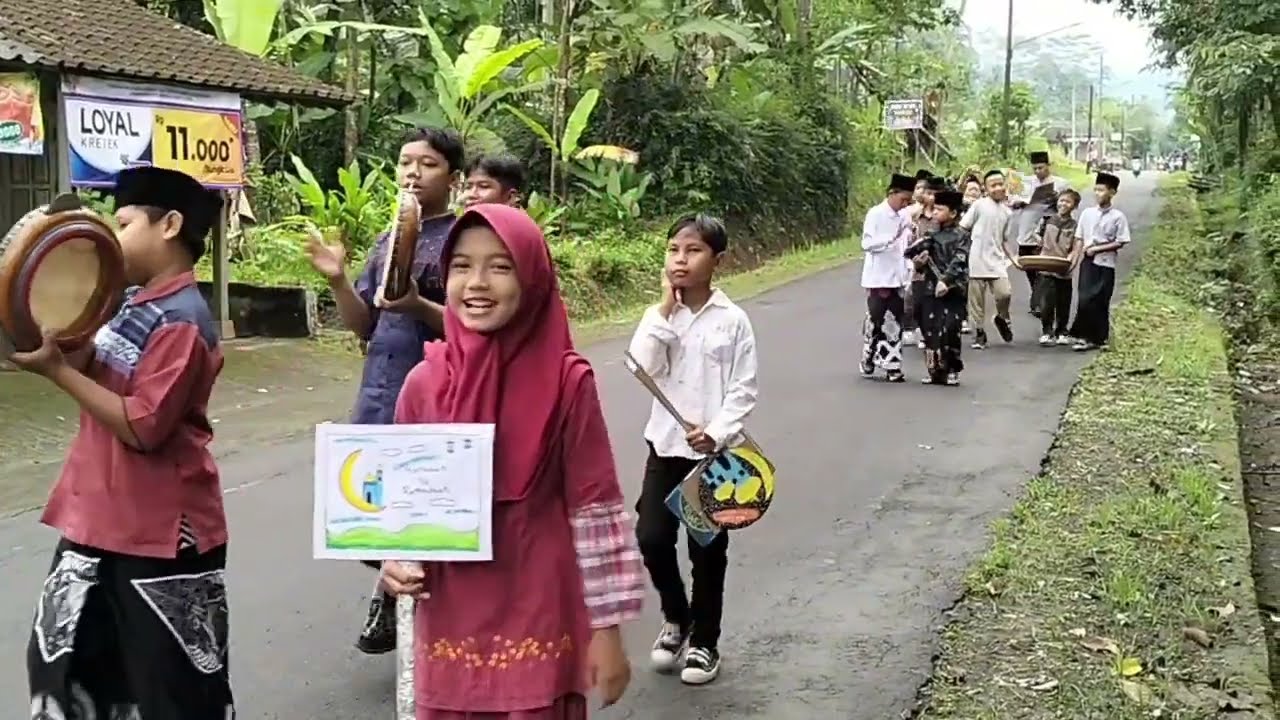 Tarhib Ramadhan 2026 Pawai Keliling TK Pertiwi dan SD Negeri Podosoko