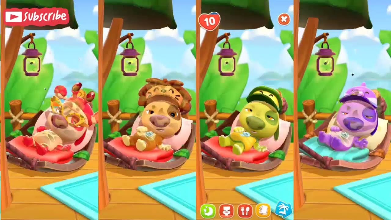 My Talking Hank islands all outfits Gameplay Android ios