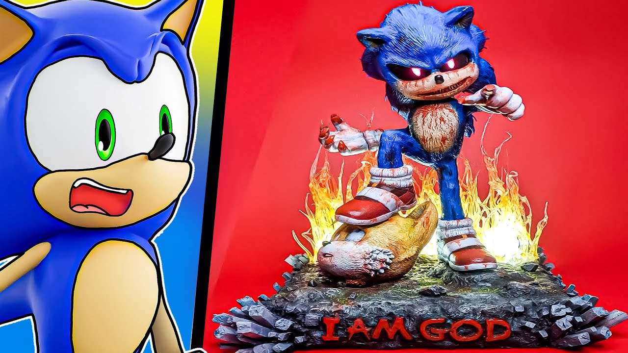 Movie Sonic.EXE Gets TURNED Into a Clay MASTERPIECE!!