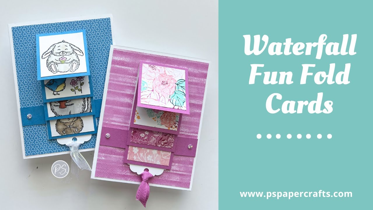 How to make Fun Waterfall Cards