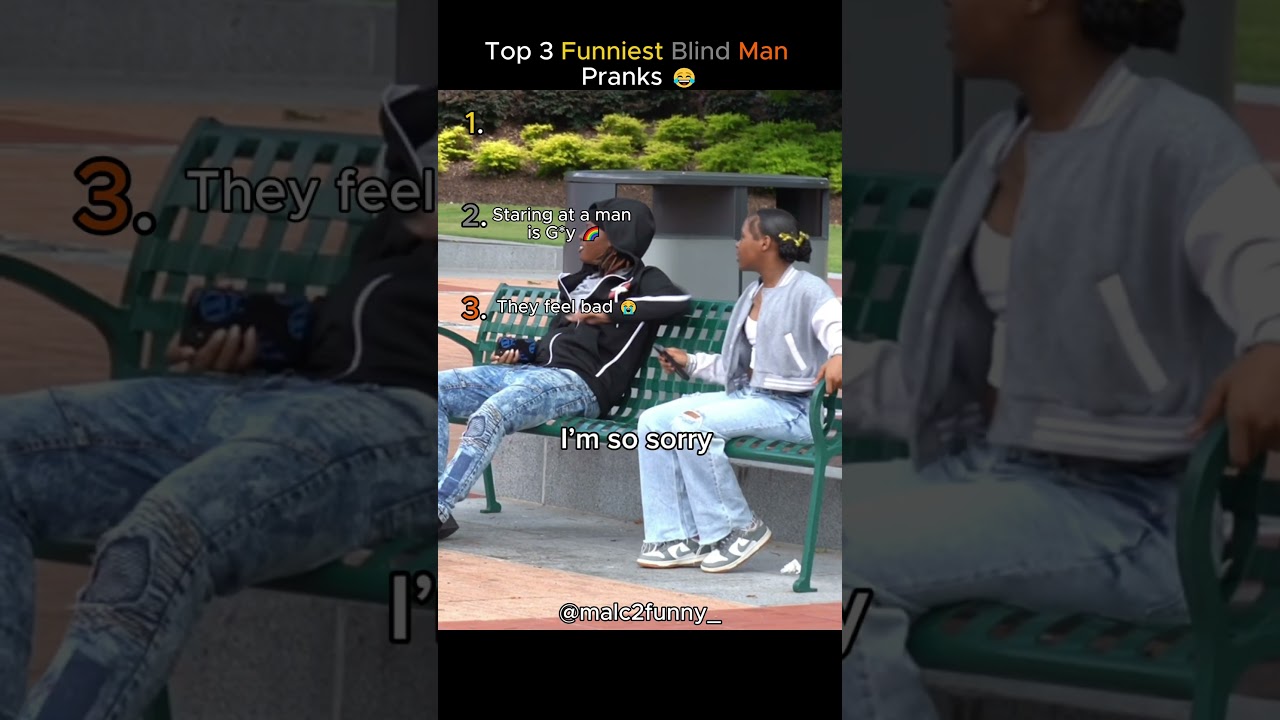 Top 3 Funniest Blind Man Pranks 😂 | Staring at Strangers Reactions!