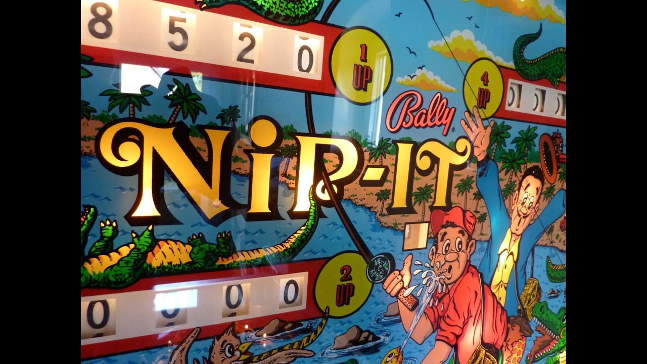 BALLY Nip-It PINBALL machine in gameplay - crocodile madness!