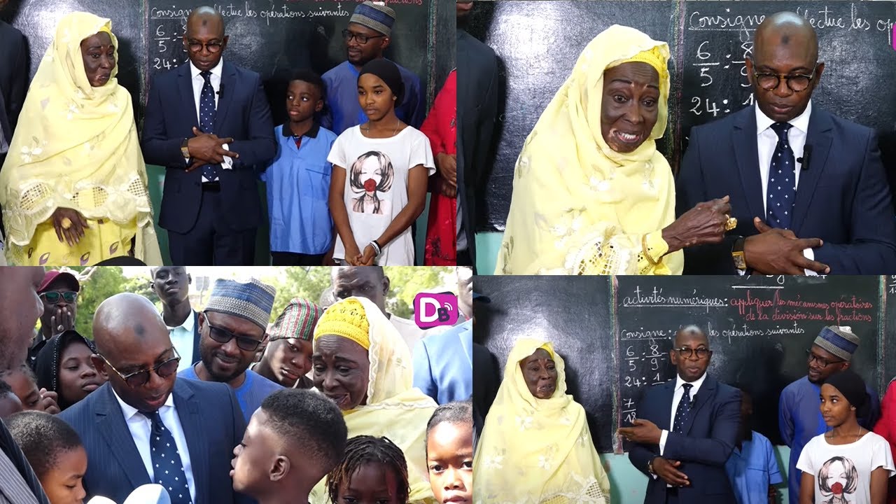 le ministre Moustaphe Mamba Guirassy retrouve sa maîtresse de CM2 40 ans après
