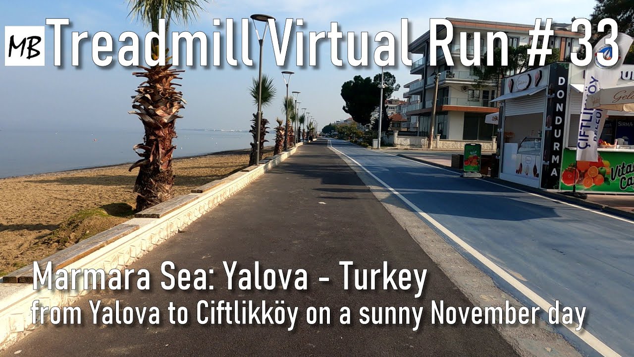 Laufvideo # 33 | 4K | Am Marmarameer von Yalova nach Çiftlikköy - Türkei