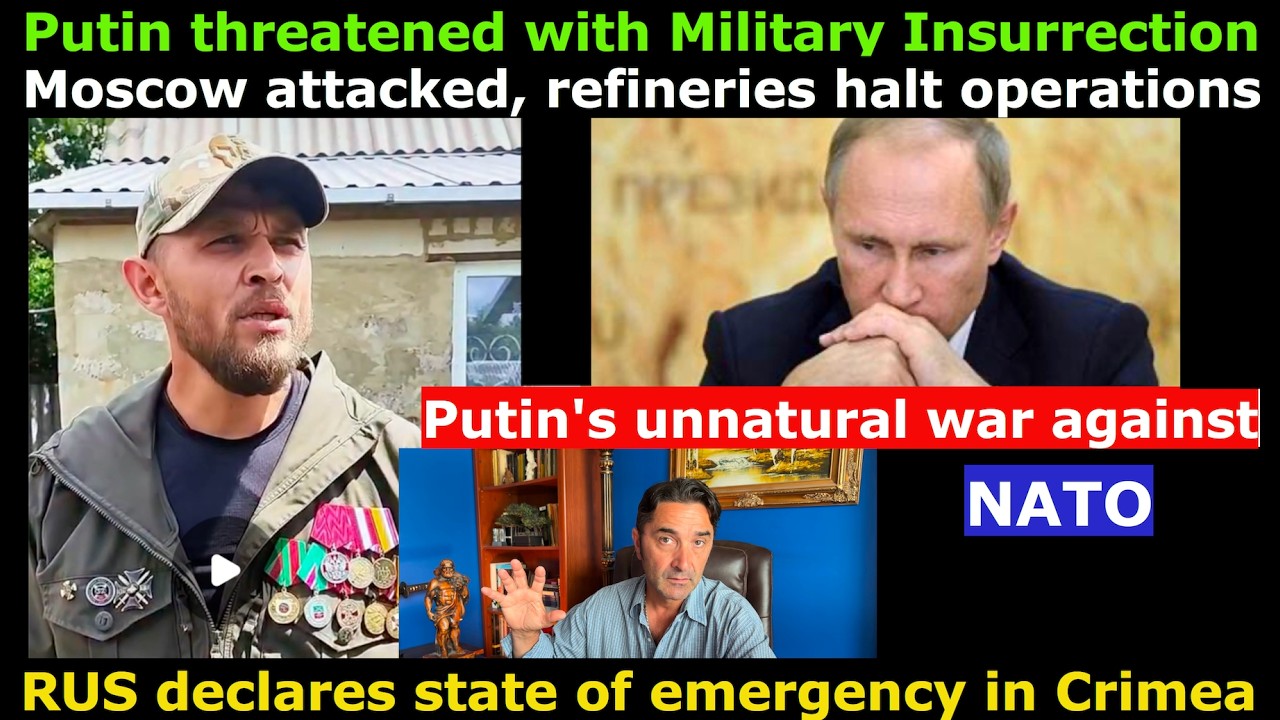Военный мятеж угрожает Путину. Чрезвычайное положение в Крыму. Успешные удары НАТО по РФ