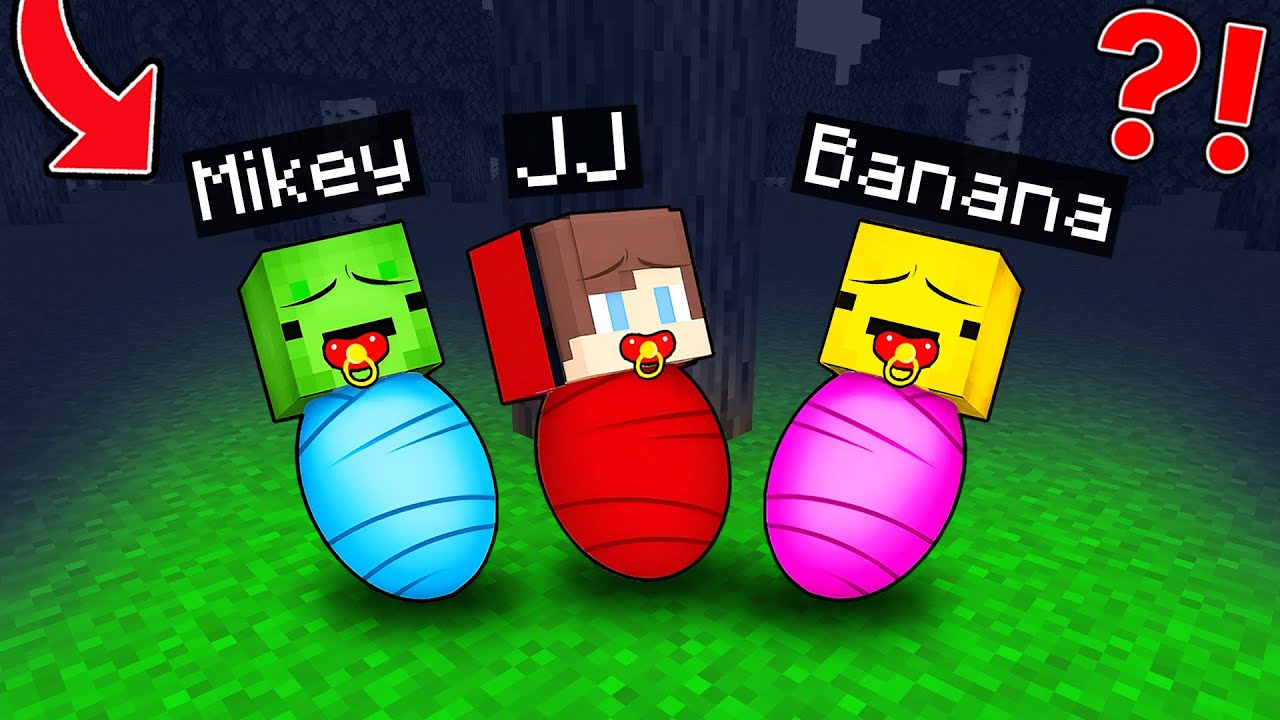 Baby JJ, Mikey and Banana Kid were LEFT ALONE FOREVER in Minecraft Maizen!