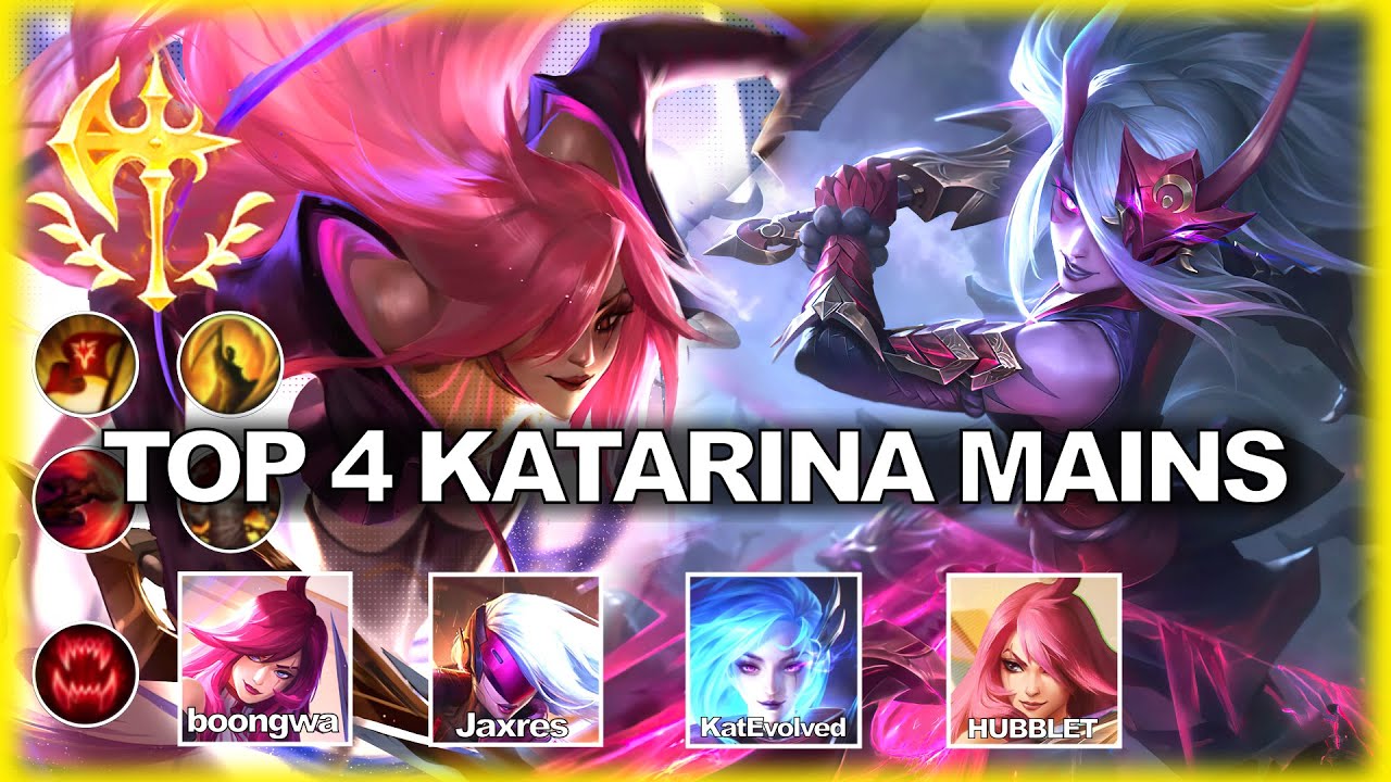 TOP 4 KATARINA MAINS MONTAGE - 