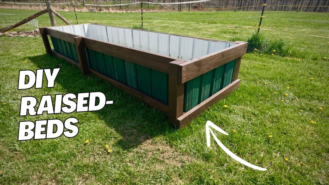 How to build Raised Garden Beds with metal siding | Easy to assemble & Long Lasting