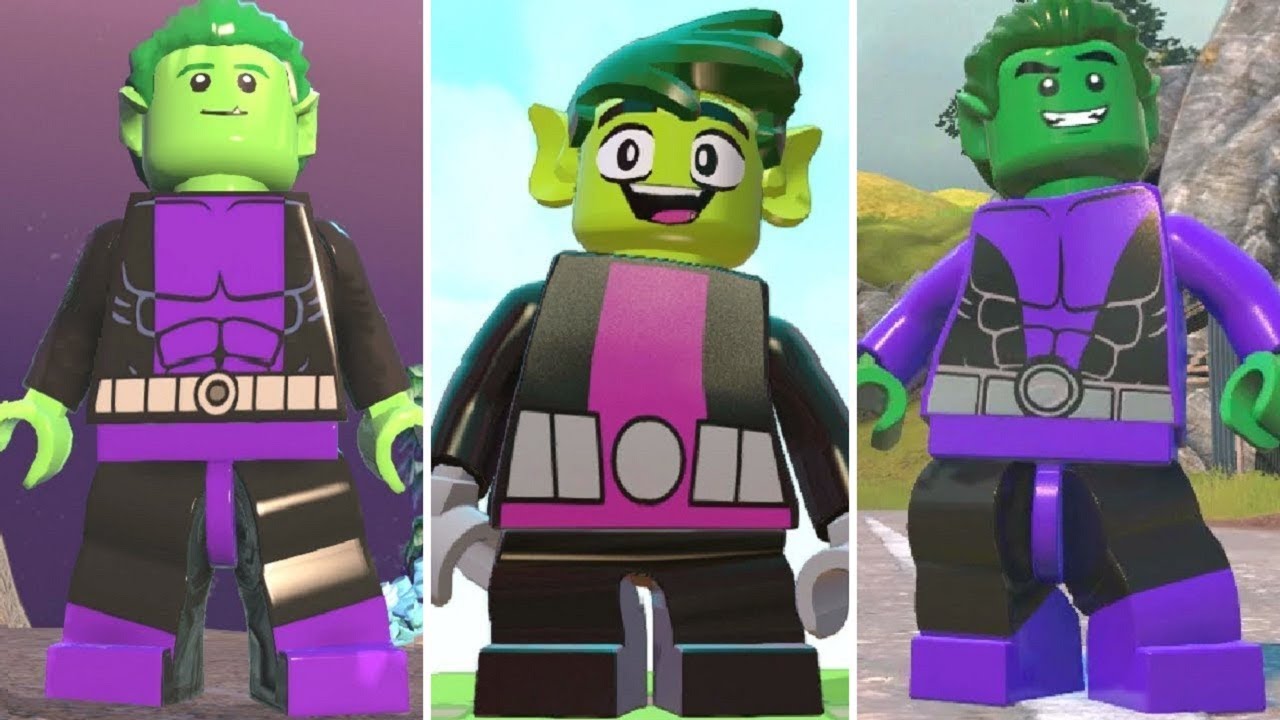 Evolution of Beast Boy + Transformations in LEGO Videogames
