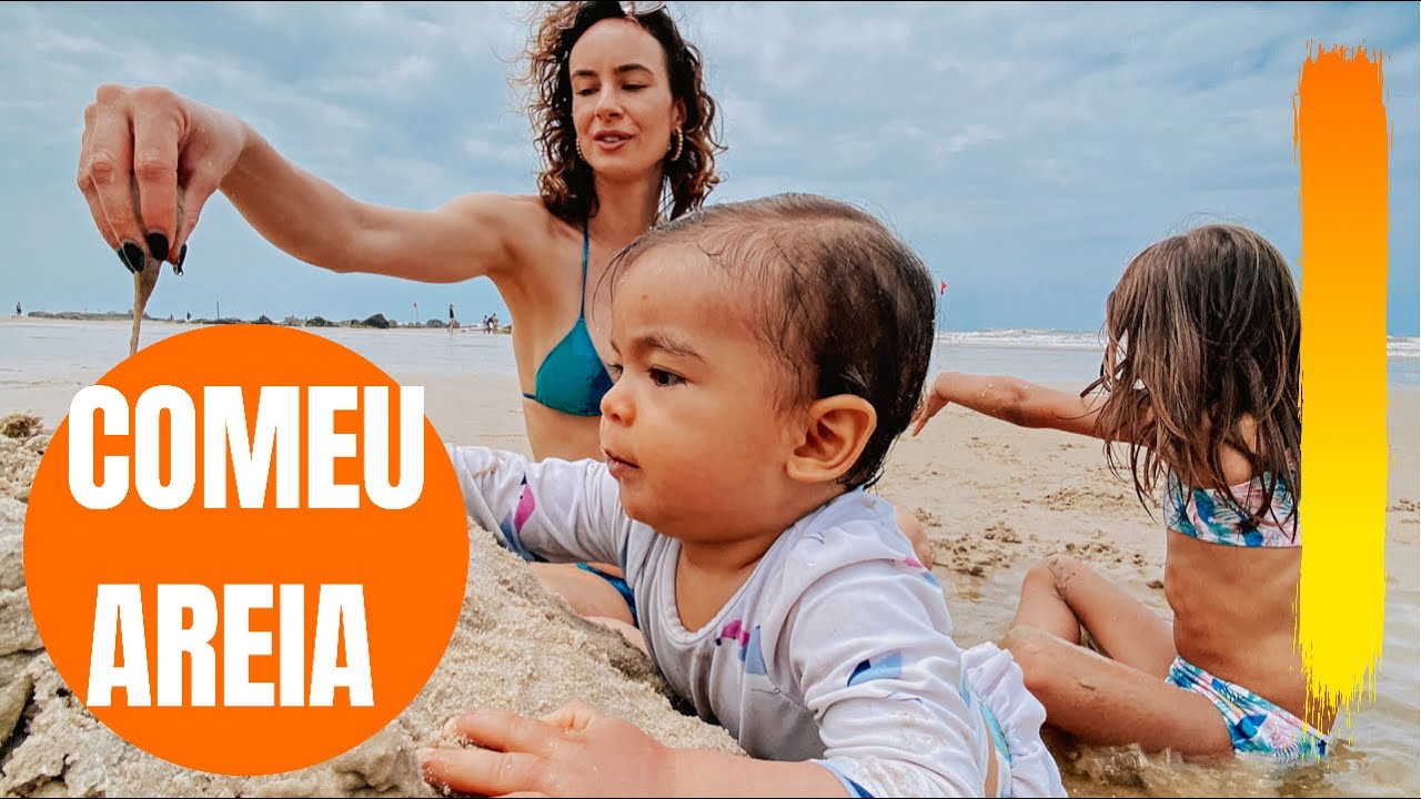 BANHO DE MAR DA MAVIE PELA PRIMEIRA VEZ (E COMEU AREIA!) - BA/Canabrava Resort | Naiumi Goldoni
