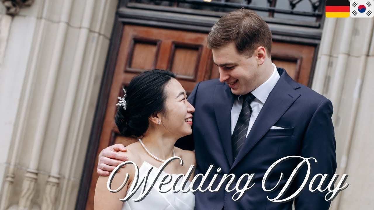 🦭🇩🇪🇰🇷국제커플 독일 시청에서 올린 결혼식 💍| 추위도 녹인 현장  Wedding Day Vlog