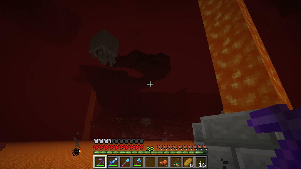 Minecraft Hardcore Survival World - Nether Base expansion and the Strider - Episode 12