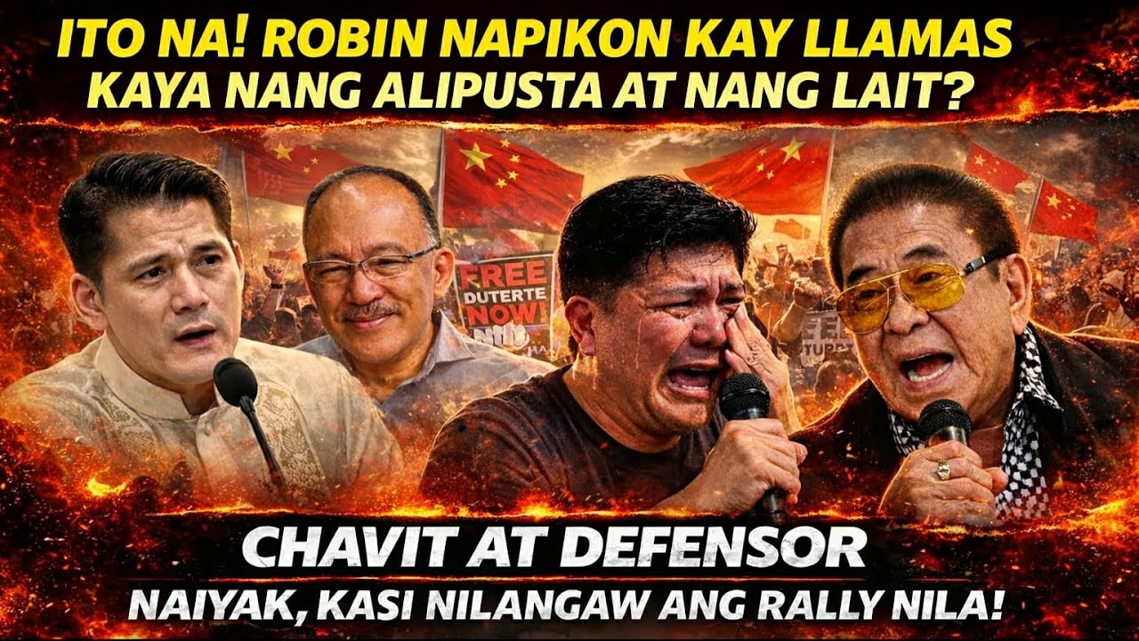ROBIN GAL1T NA NANL@IT KAY LLAMAS|CHAVIT AT DEFENSOR NA1YAK KASI NILANGAW ANG RALLY NILA?