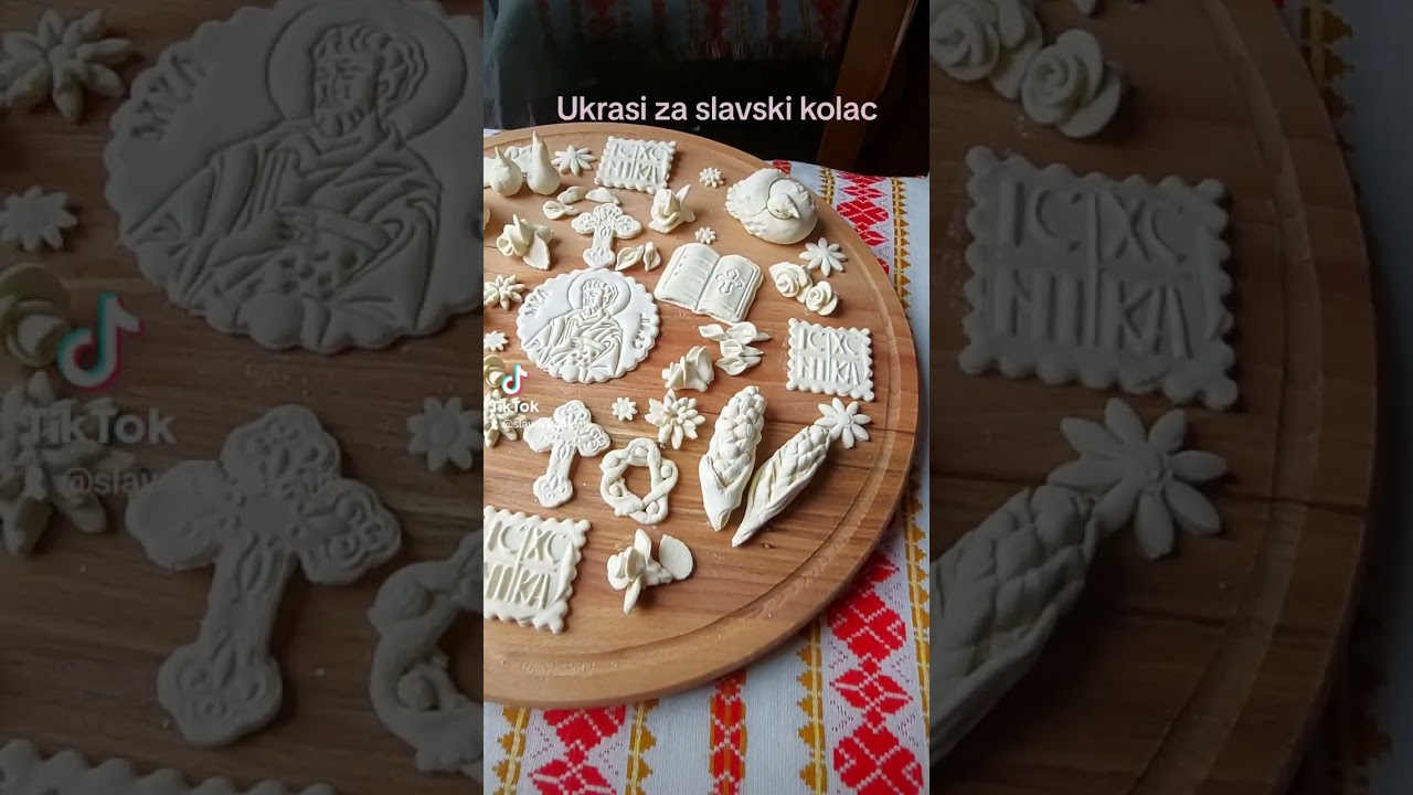 Ukrasi za slavski kolac #kolač #slavskikolac #food