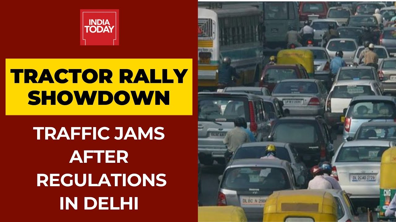 Delhi On High Alert: Massive Traffic Jams After Regulations Of Vehicular Movement