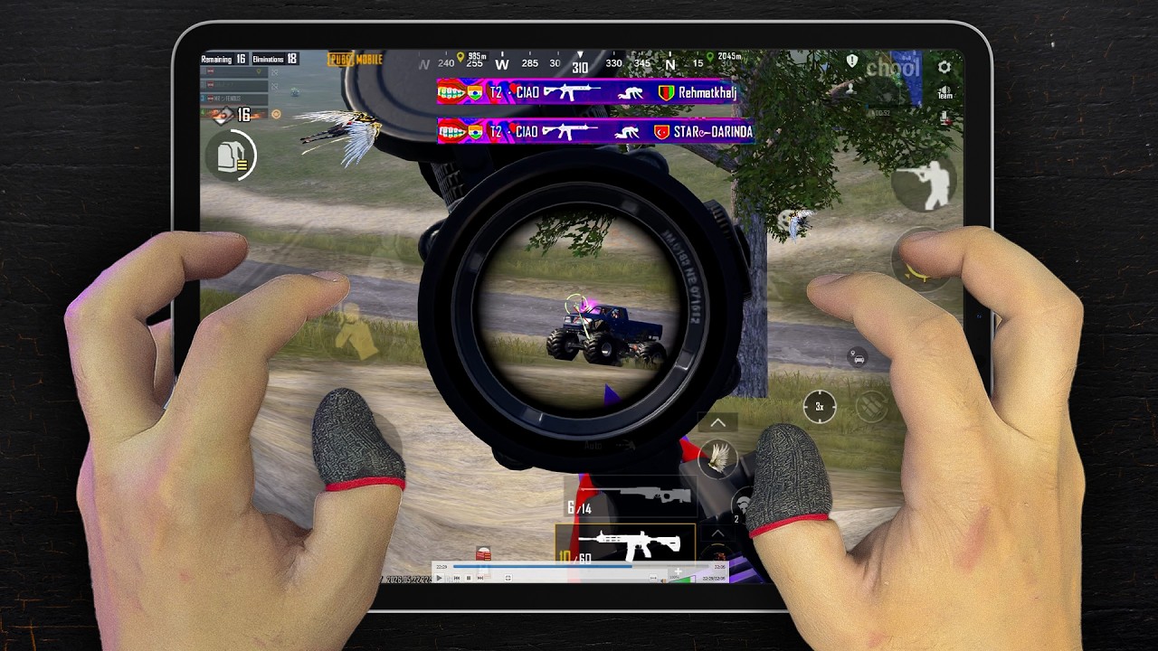 iPad Pro M2🔥 HANDCAM 120 FPS | 6 Finger Claw + Gyroscope | PUBG Mobile